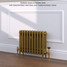 CI-SH450-10-MET-GOLD-LS01 - Shelbourne 3 Column Victorian Cast Iron Radiator H450mm x W393mm CI-SH450-10-MET-GOLD-LS01 - Shelbourne 3 Column Victorian Cast Iron Radiator H450mm x W393mm